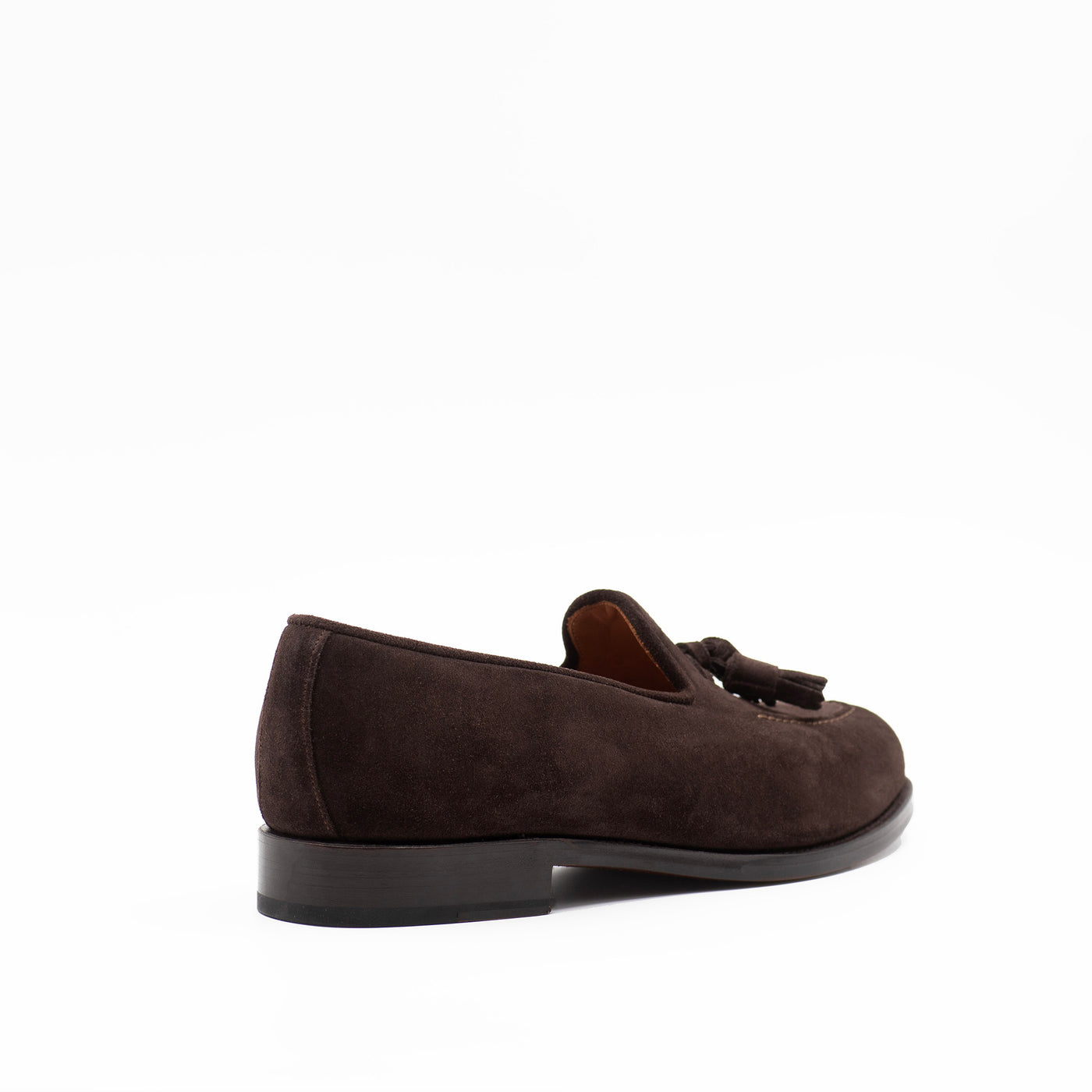 The Tassel Loafer in Brown Suede
