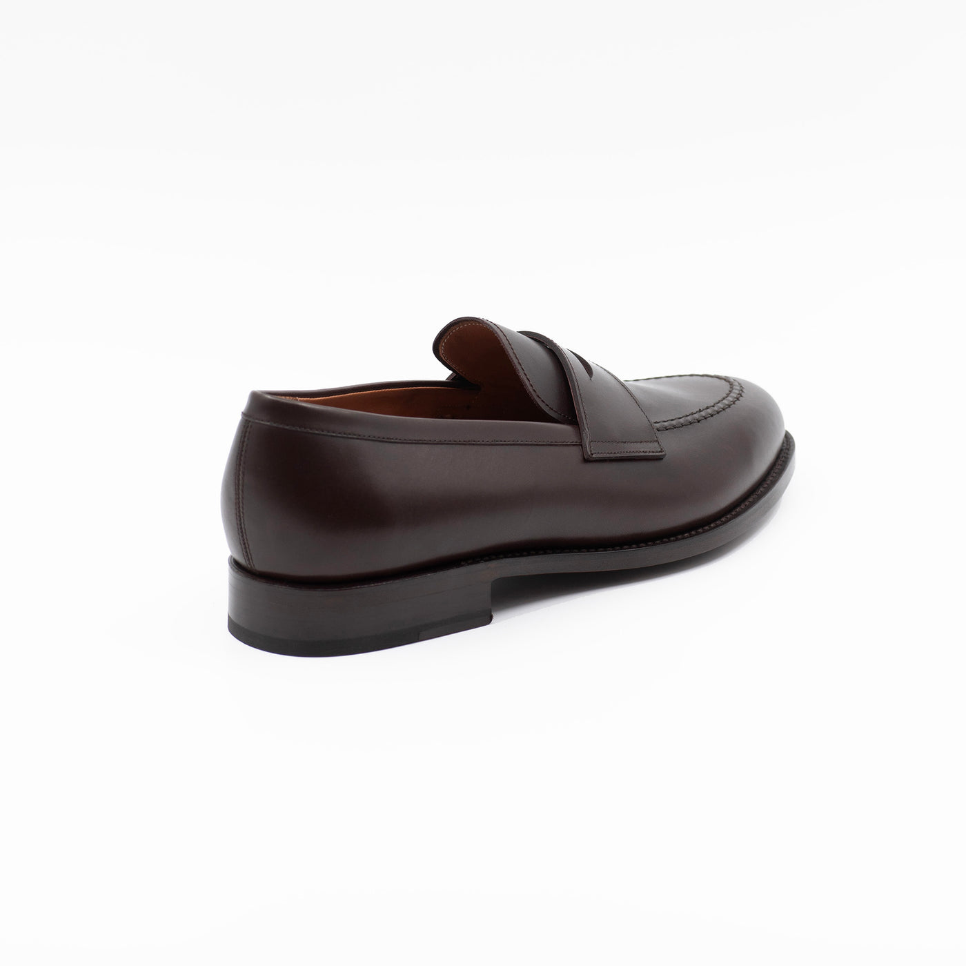 Penny loafers in brown leather