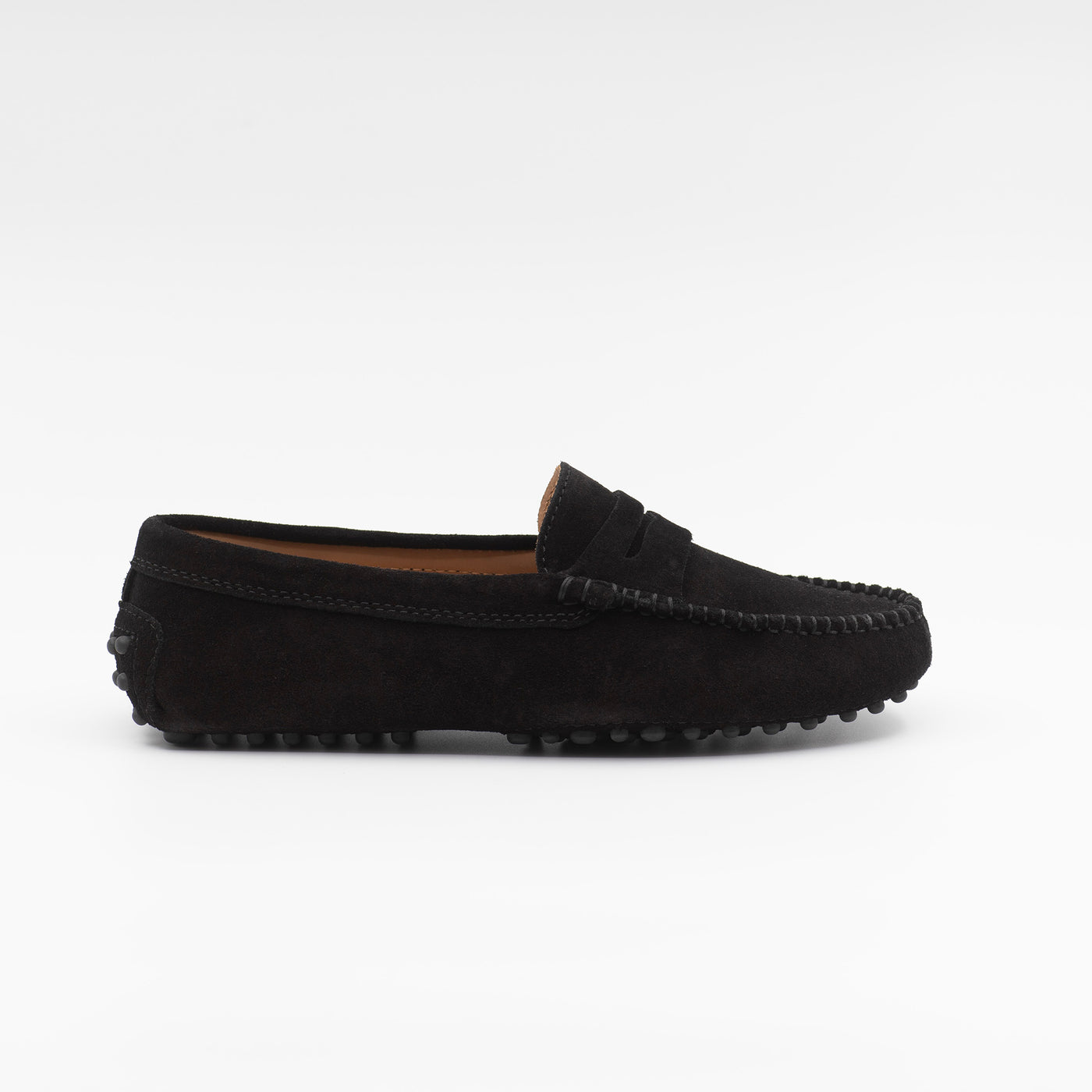 Gommino loafer in black suede