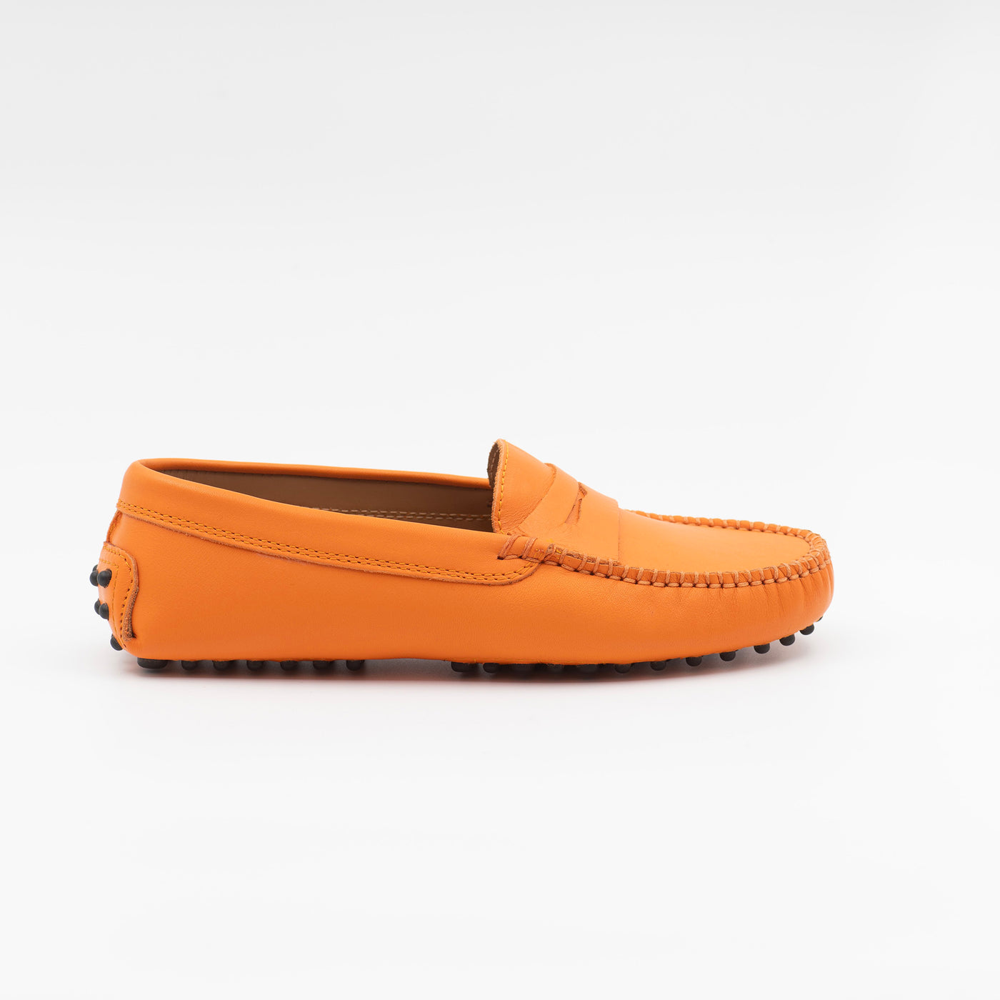 Gommino loafer in orange leather