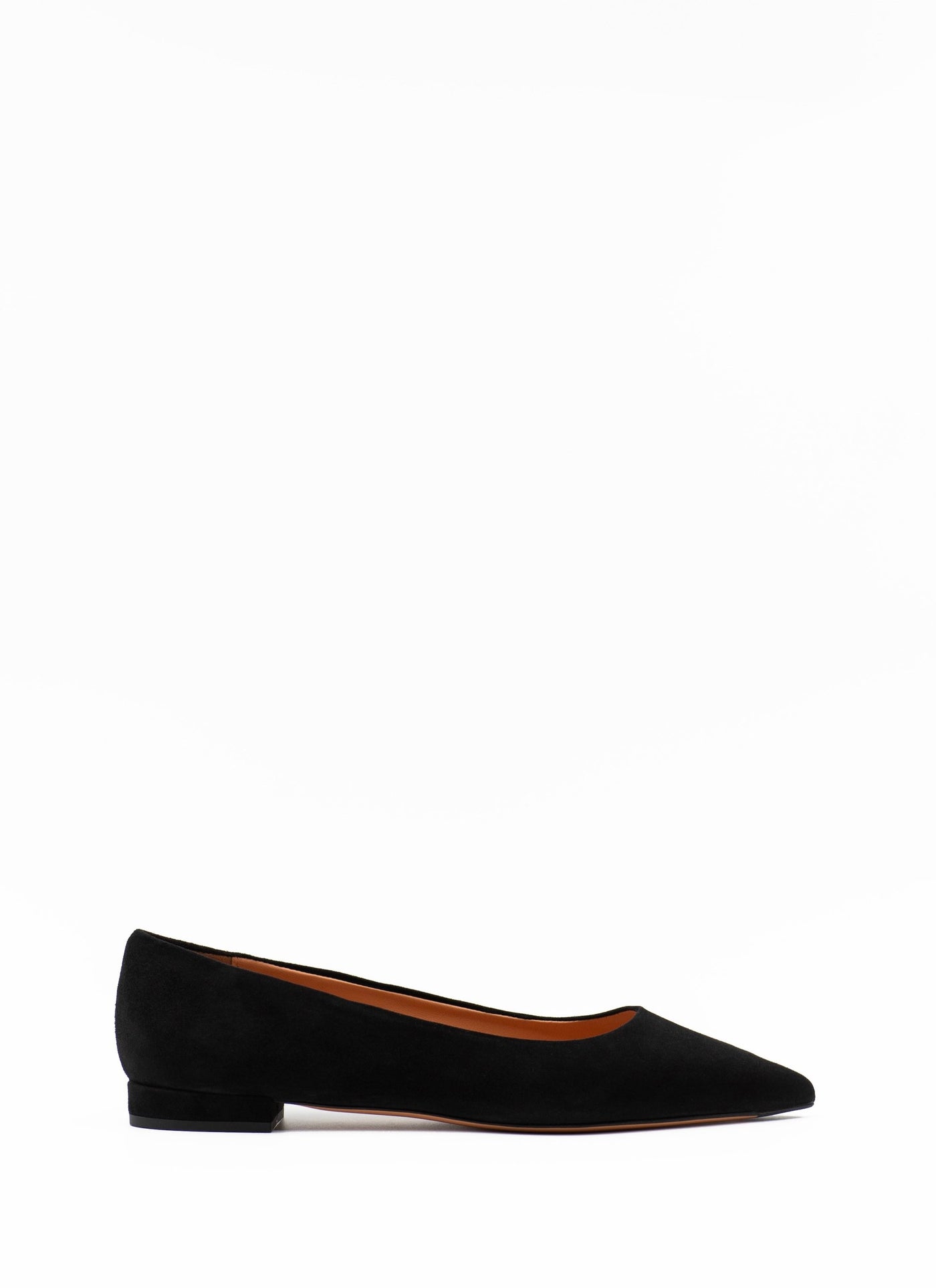 Plain point toe ballet flats