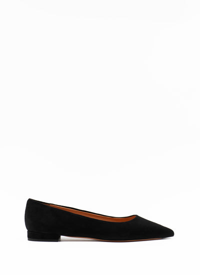 Plain point toe ballet flats