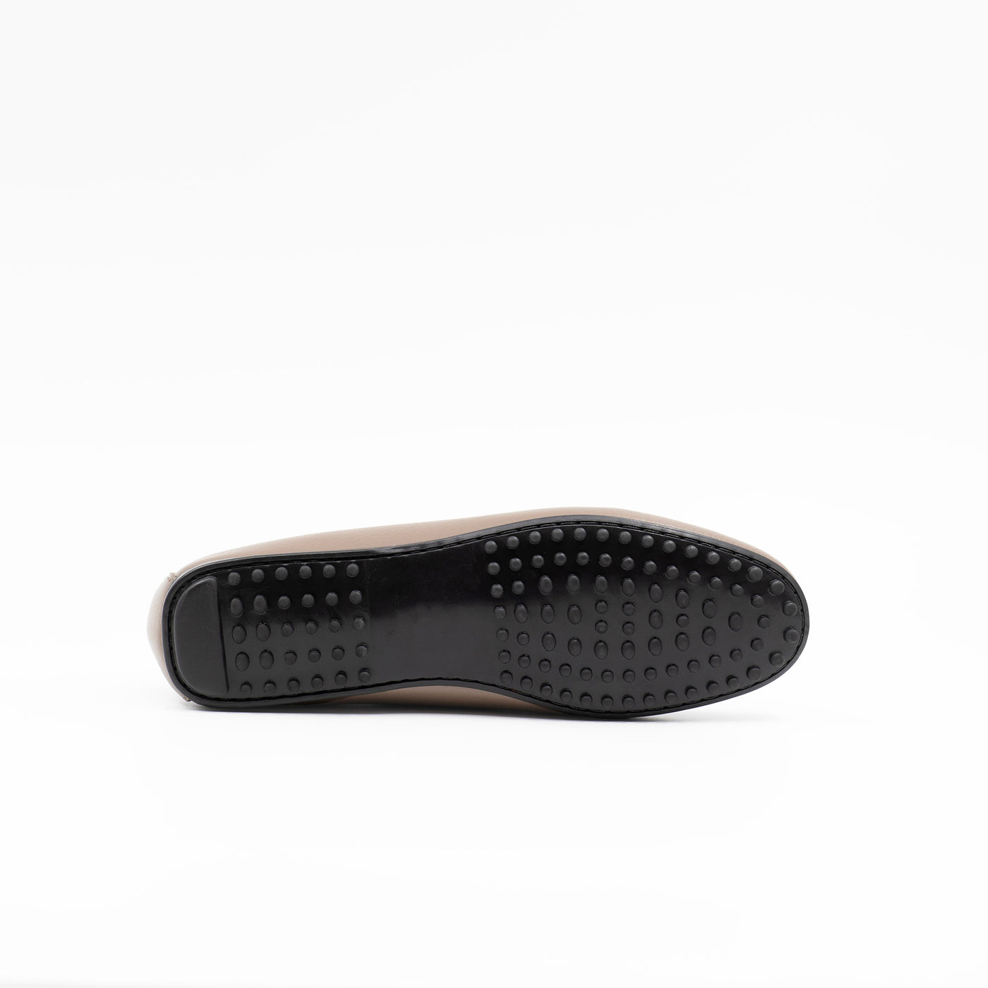 Rubber sole and rubber pebbles