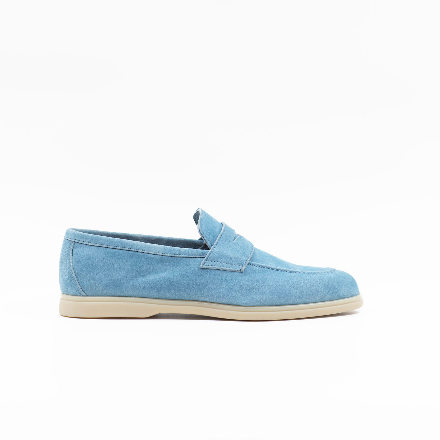Open walks in blue suede