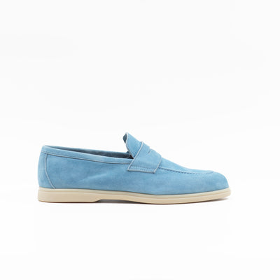 Open walks in blue suede