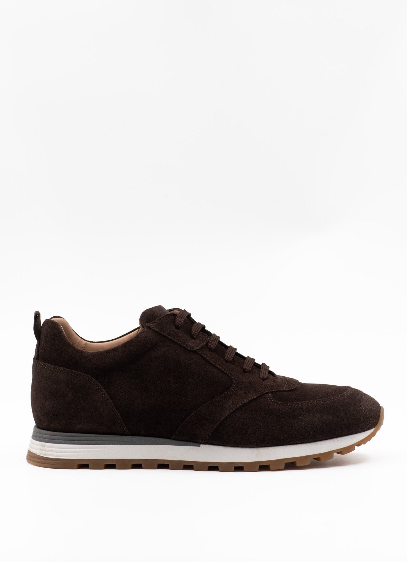 Brown suede runners
