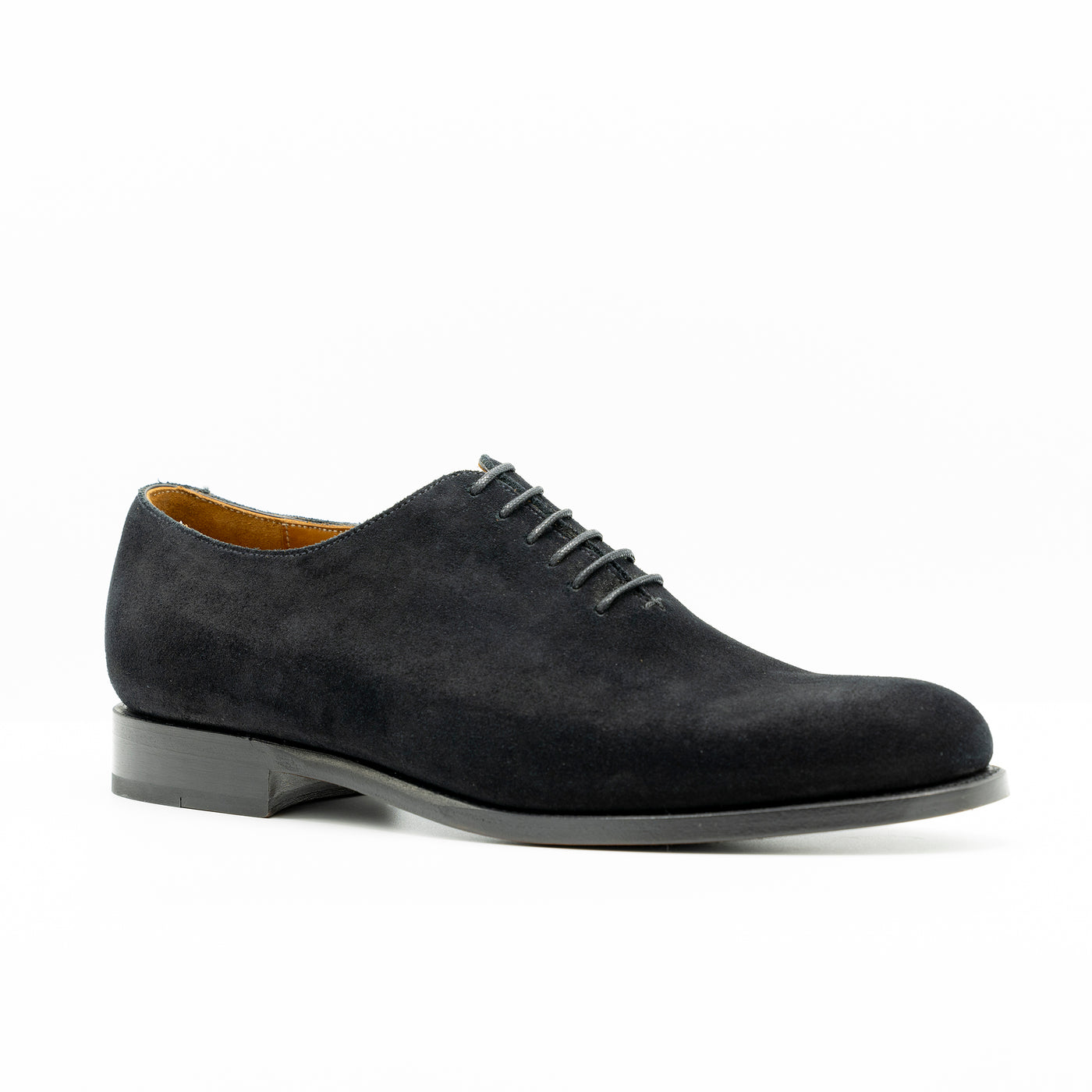 THE PLAIN OXFORD in BLACK SUEDE