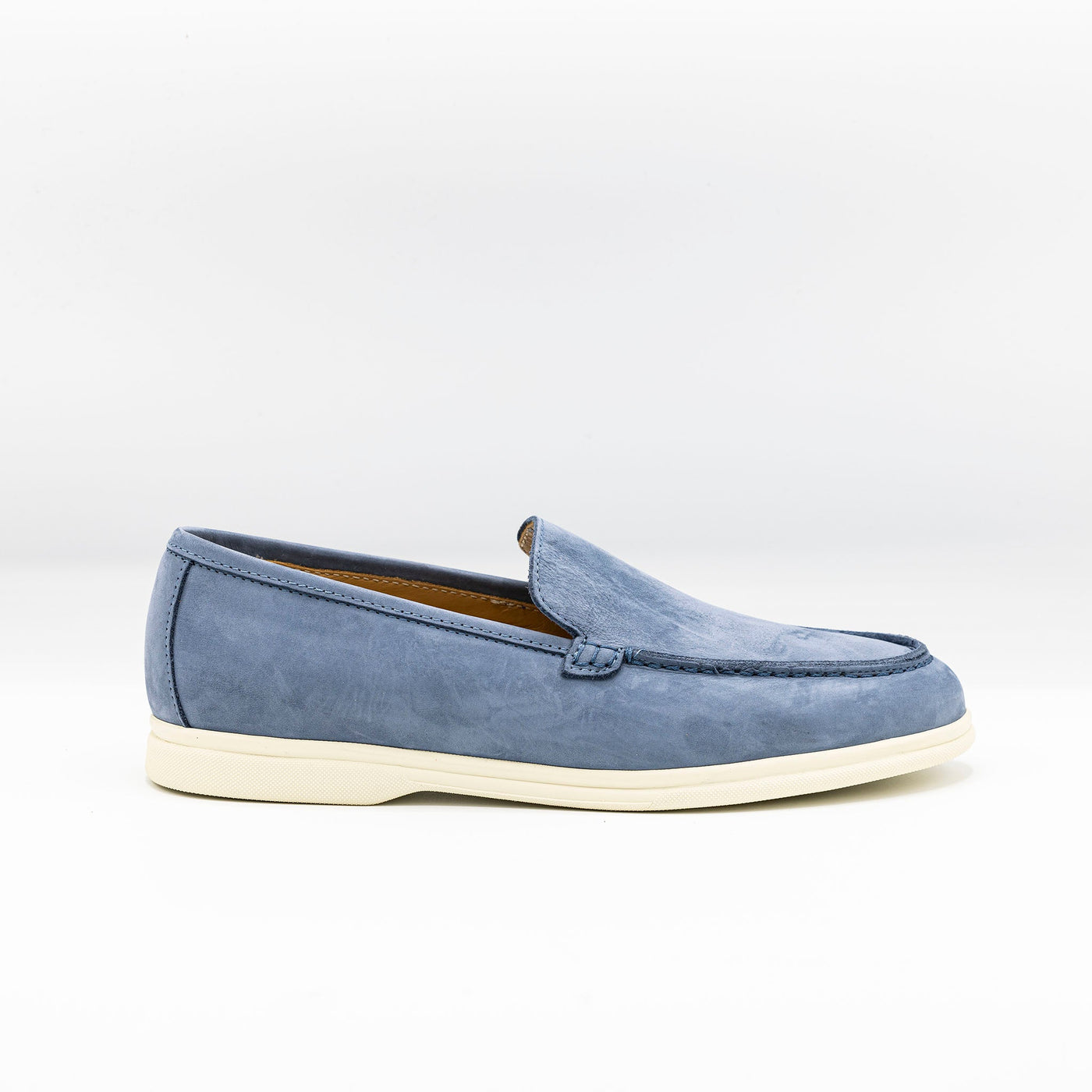 THE MINIMAL MOCCASINS in BLUE NUBUCK