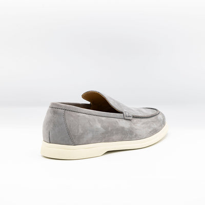 THE MINIMAL MOCCASIN in GREY SUEDE