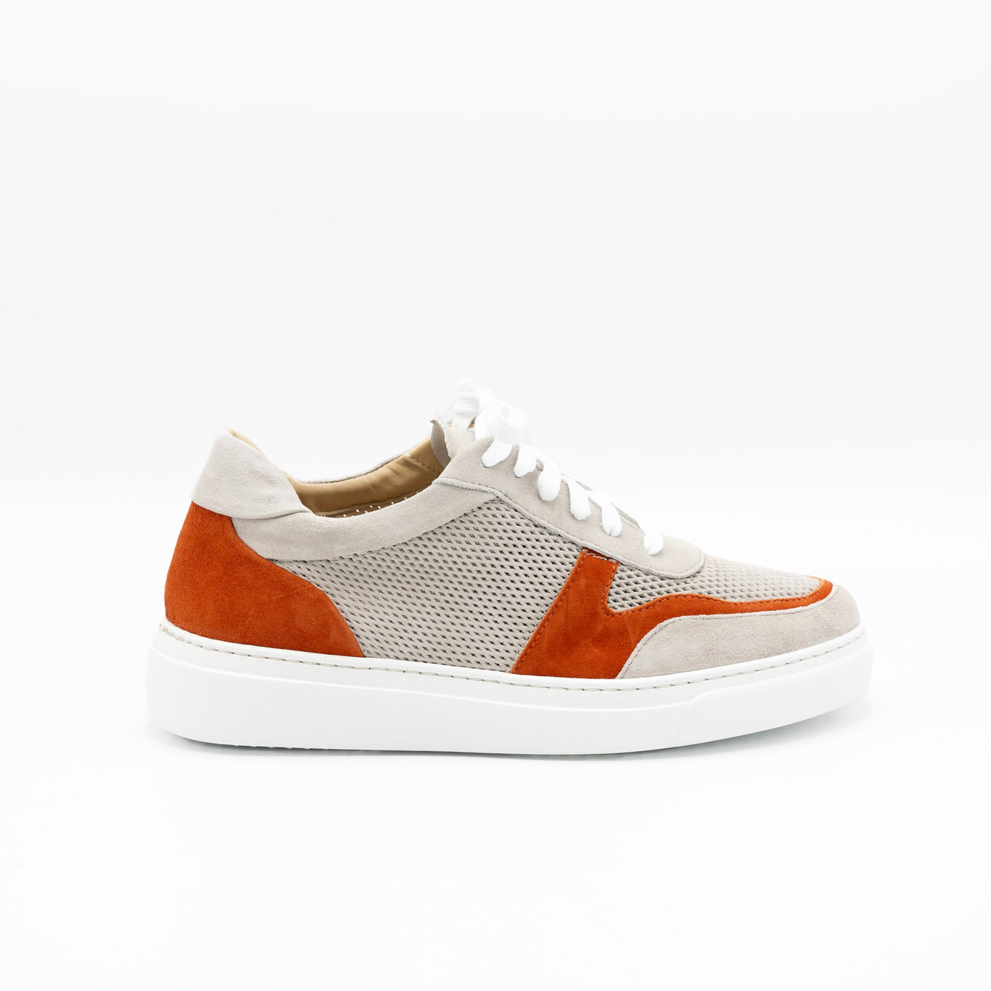 Women's sneakers in burned orange