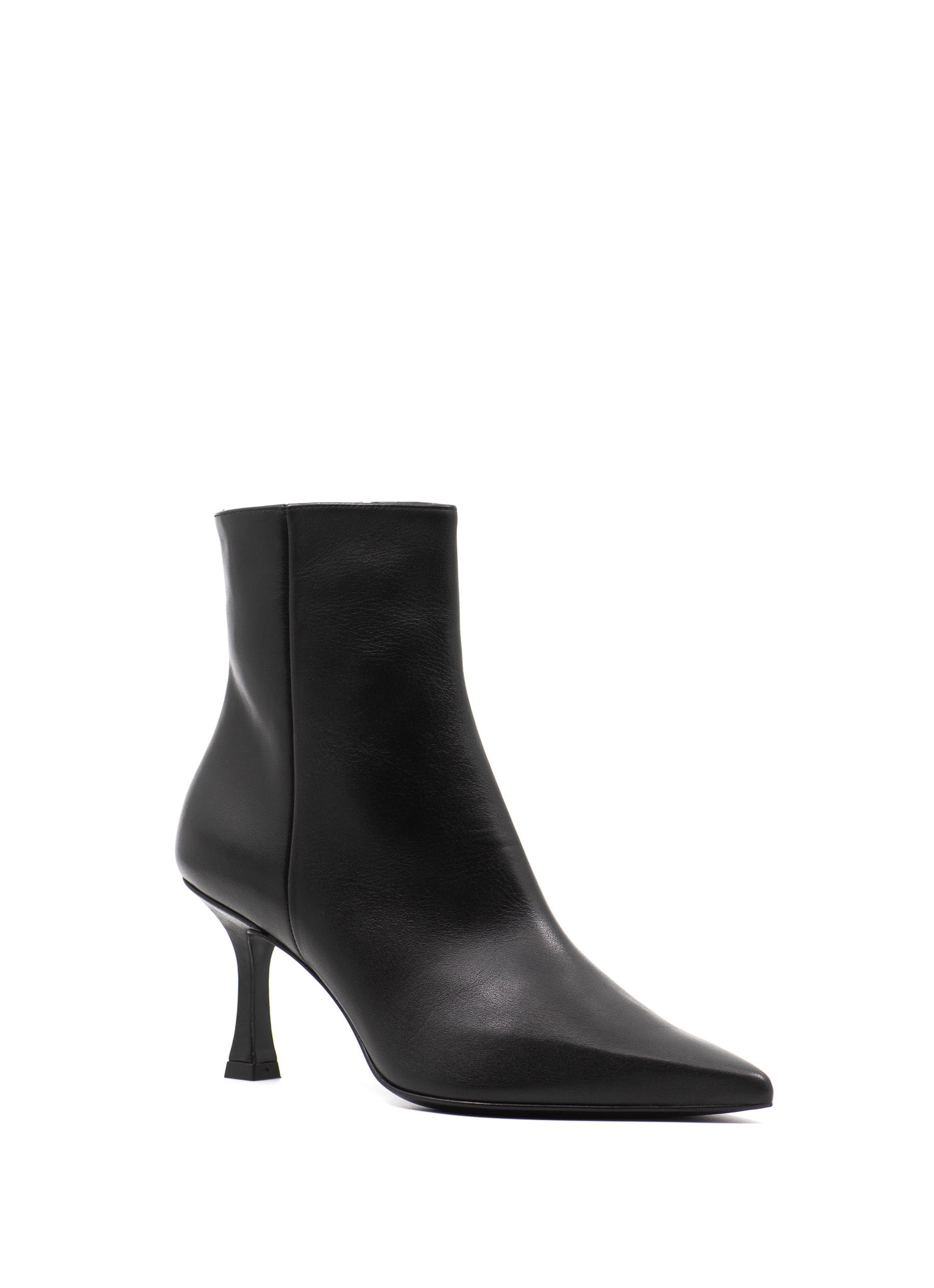 Heeld Ankle Boots in Black Leather
