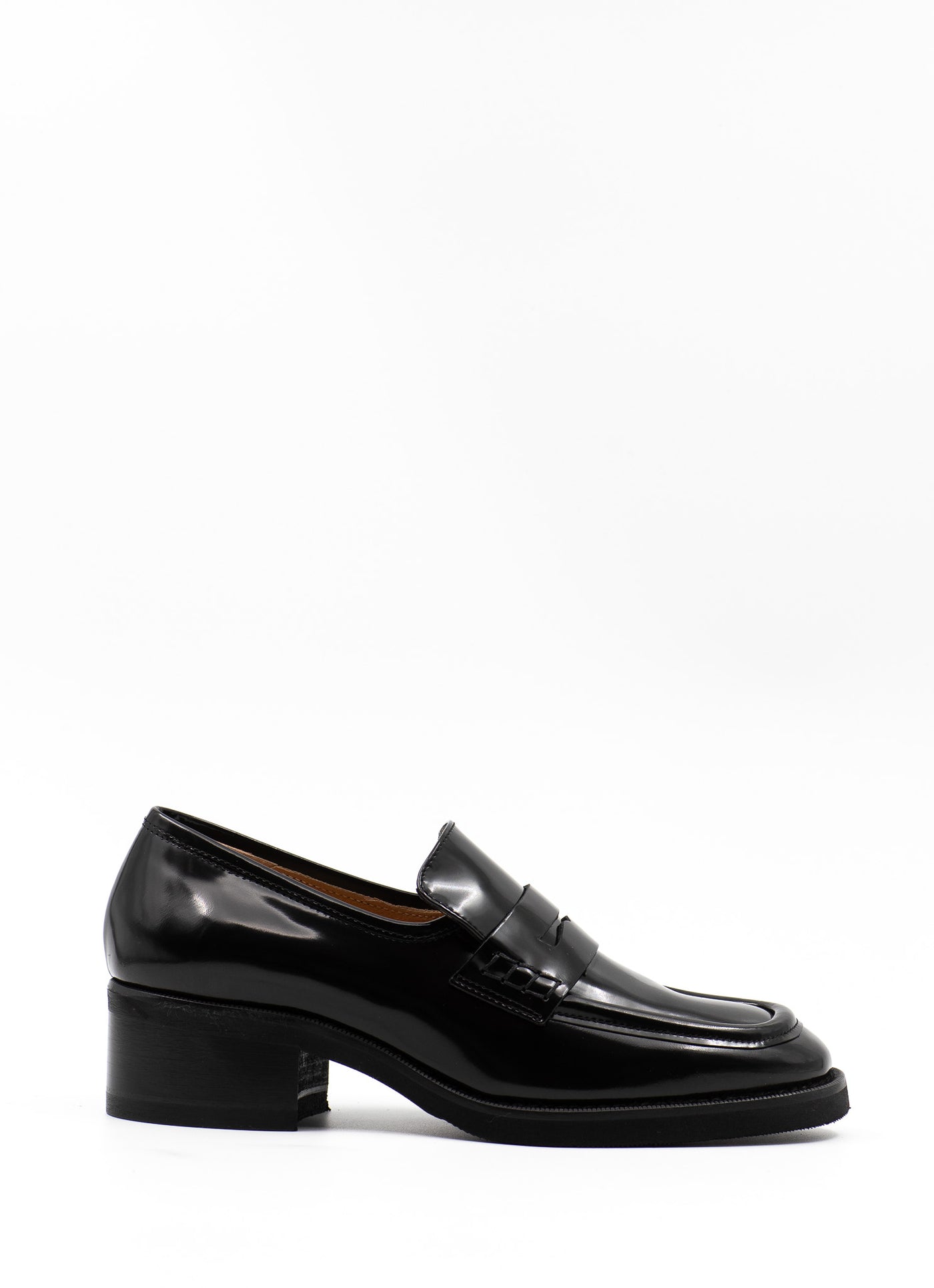 Black Patent Penny Loafers 40 mm