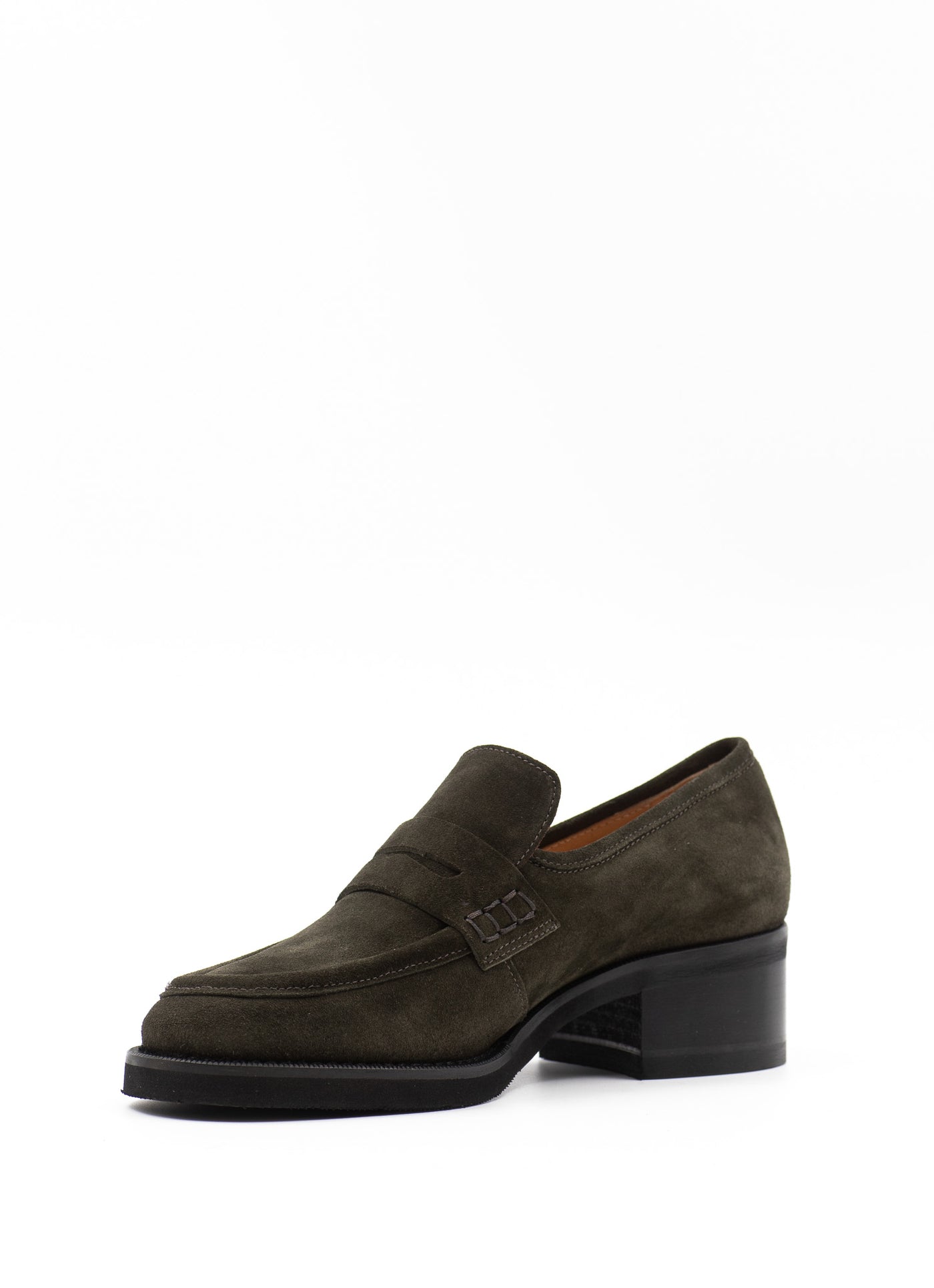 Green Penny Loafers 40 mm