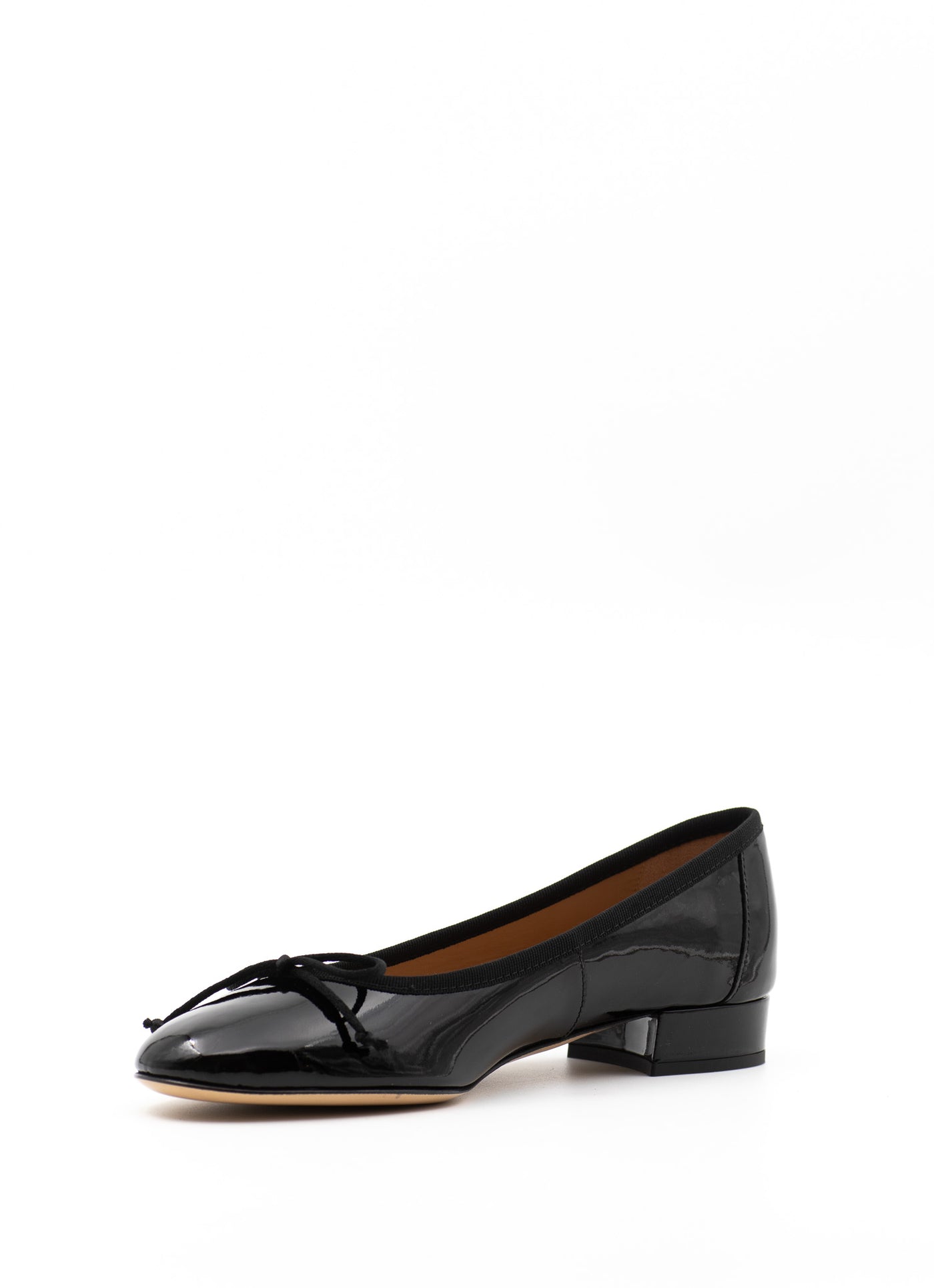 Heeled Scala in Black Patent