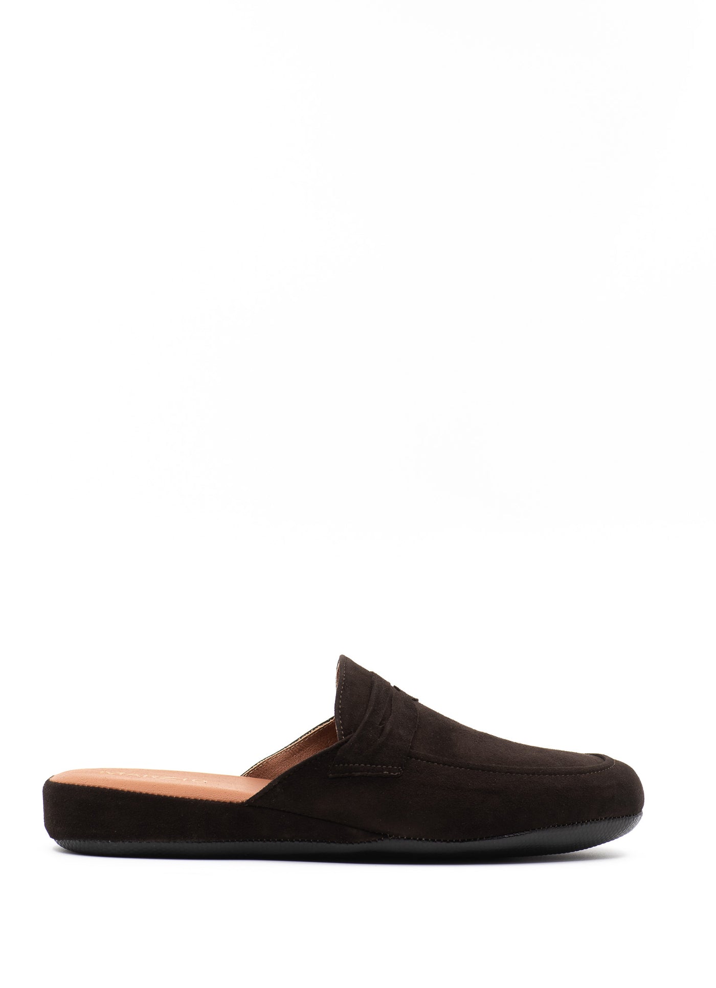 Penny Suede Slippers in Brown