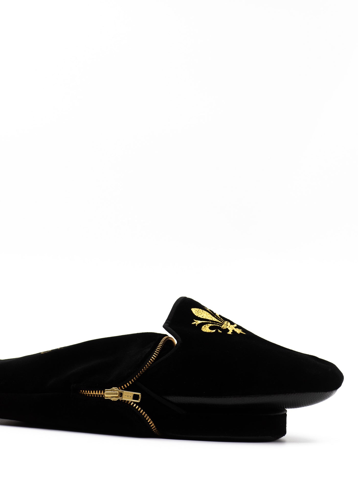 Velvet Slippers with Pouch