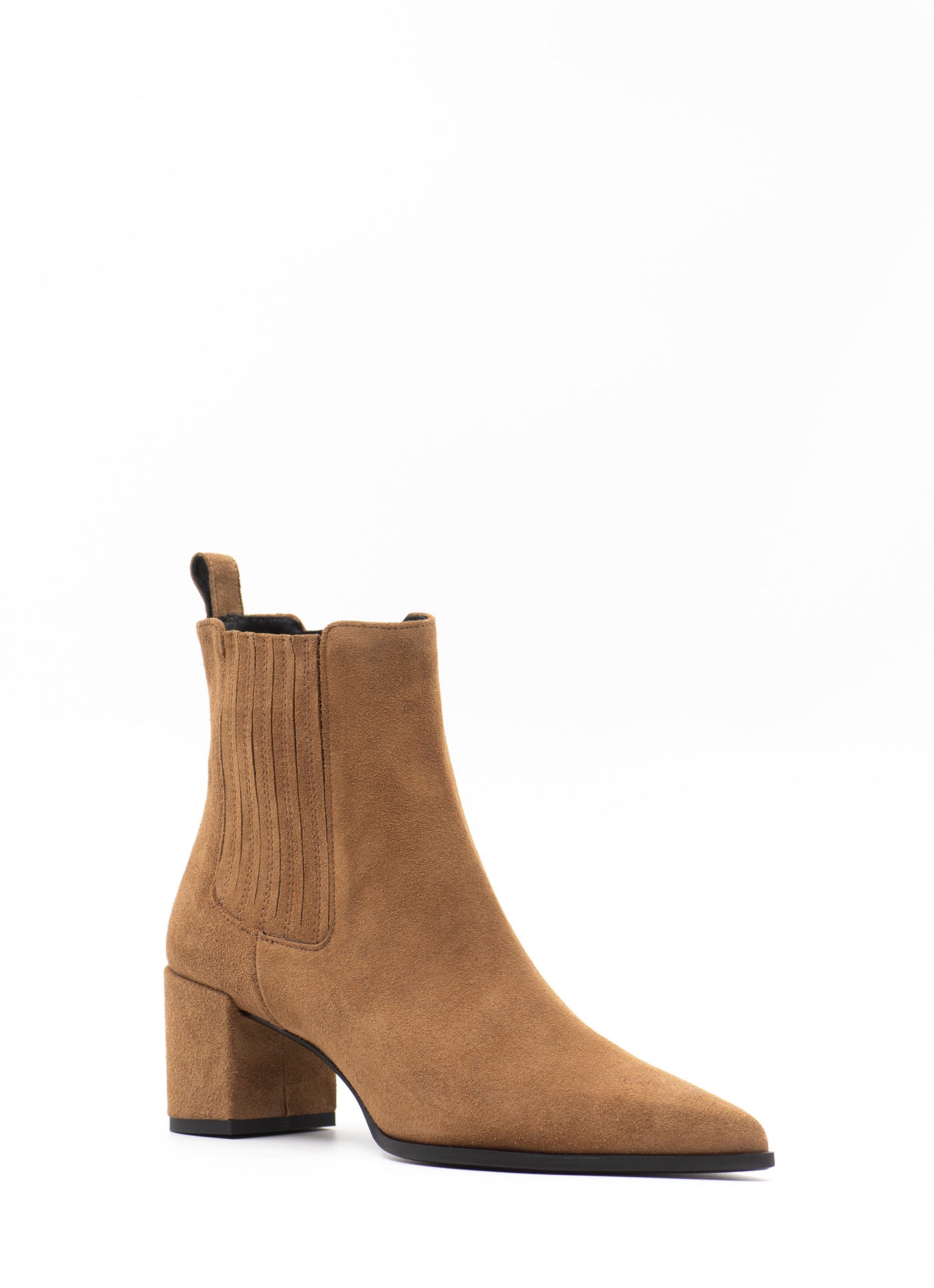 Ankle Boots in Beige Suede