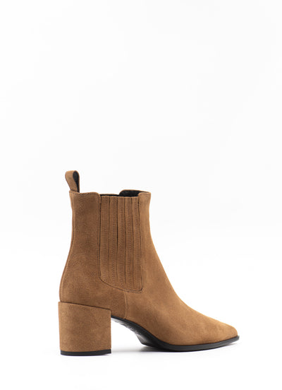 Ankle Boots in Beige Suede