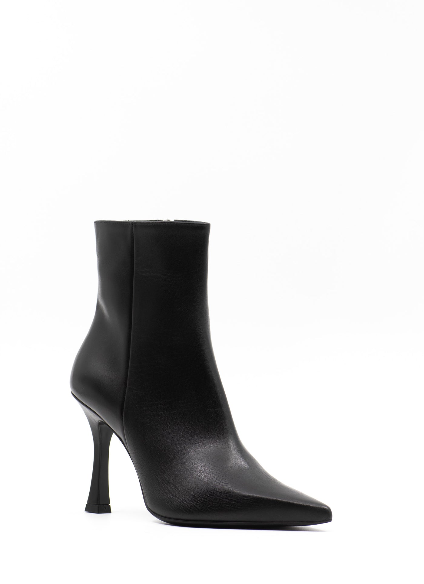 High Heeled Ankle Boots with Curved Heels