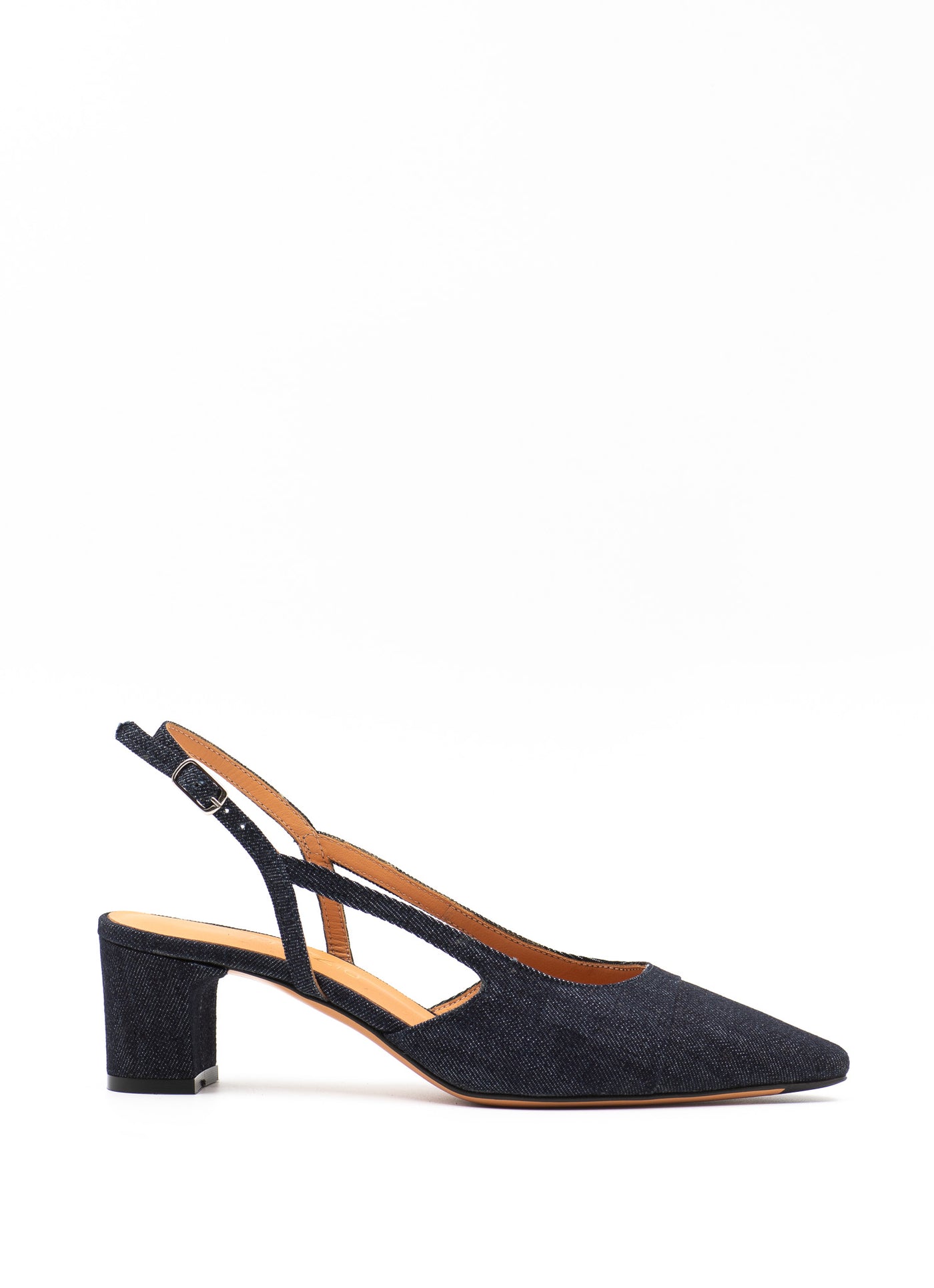 Two-tone Slingback in Denim