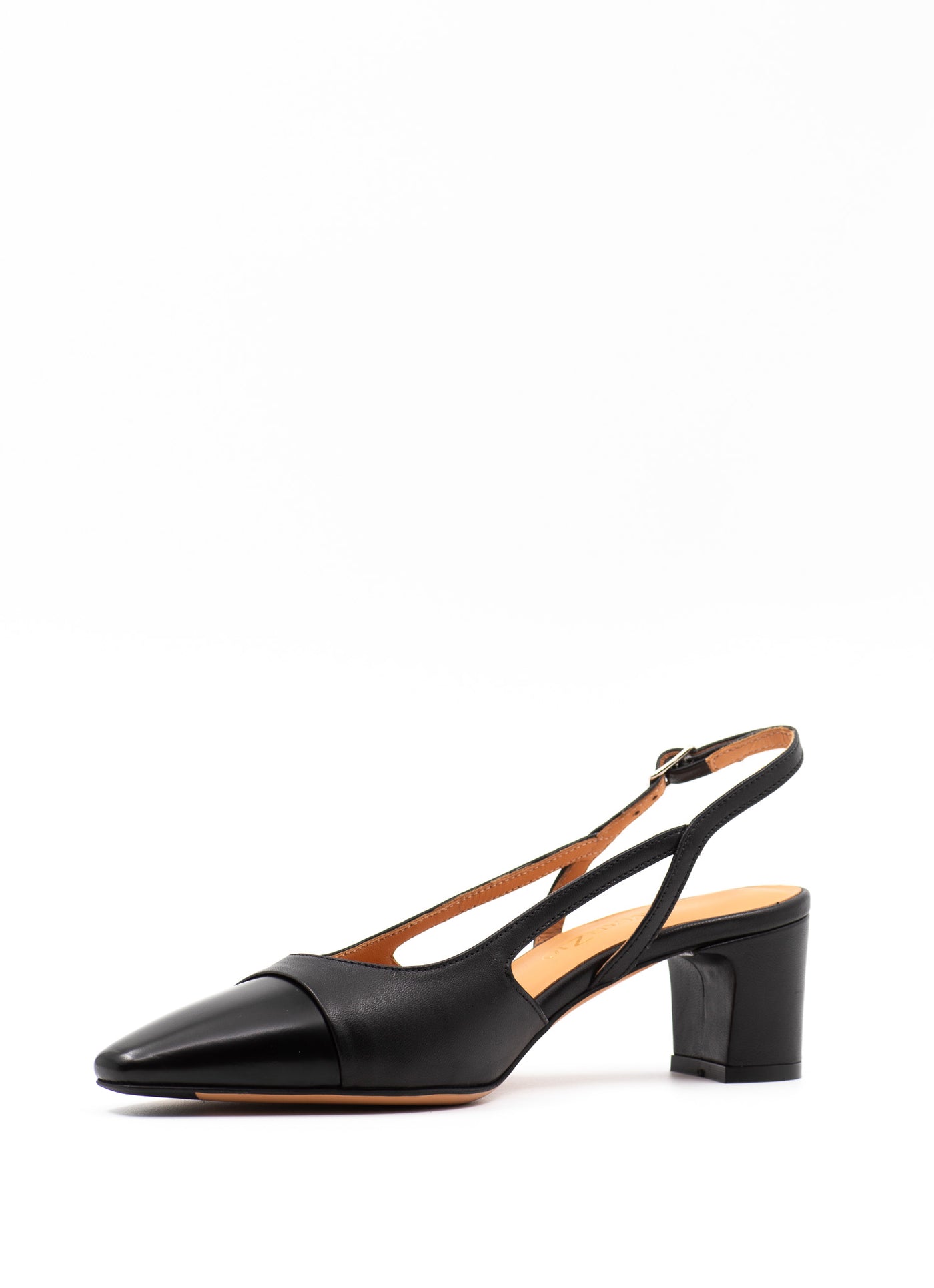 Two-tone slingback pumps