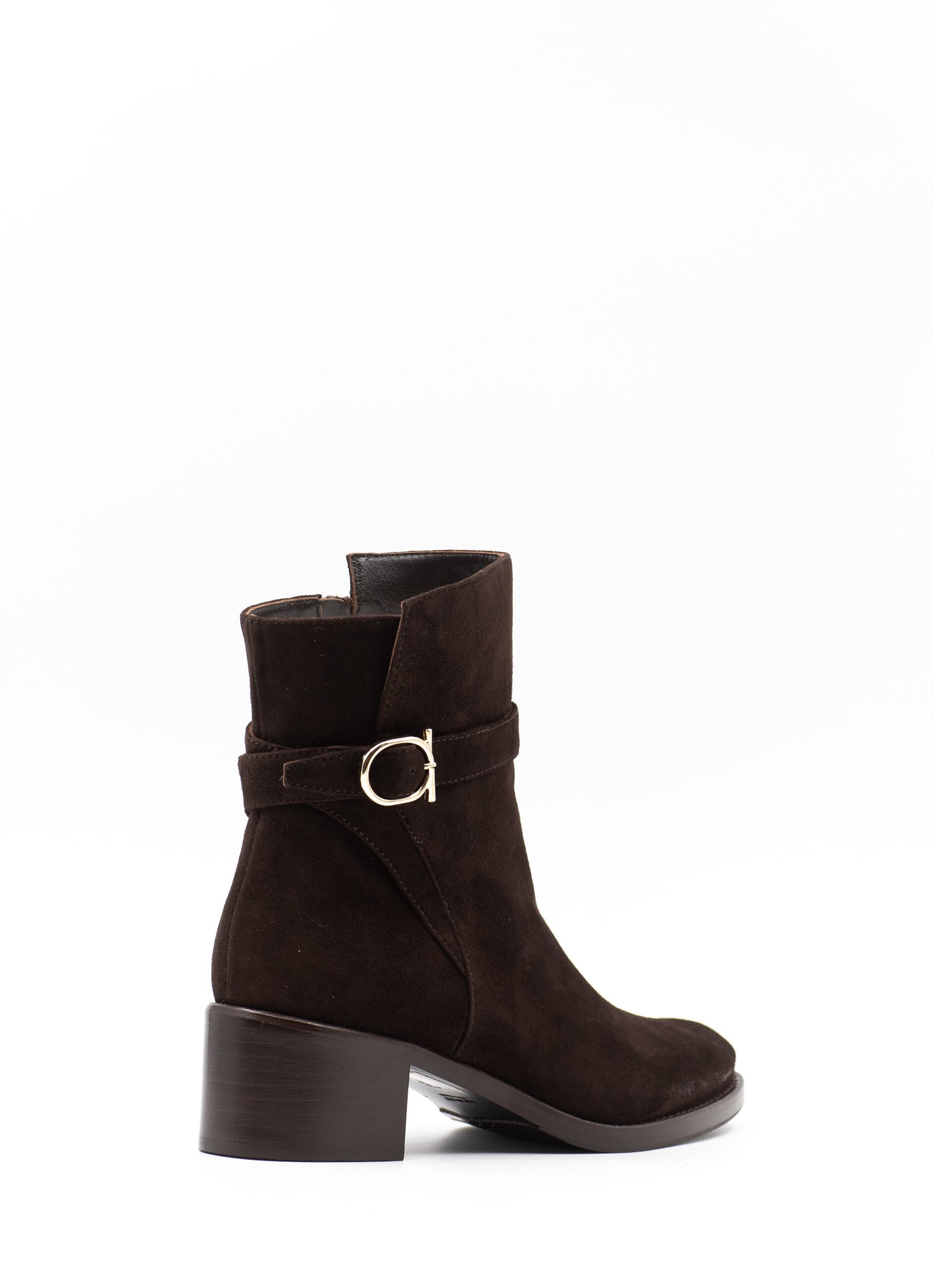 Embellished Brown Suede Ankle Boots