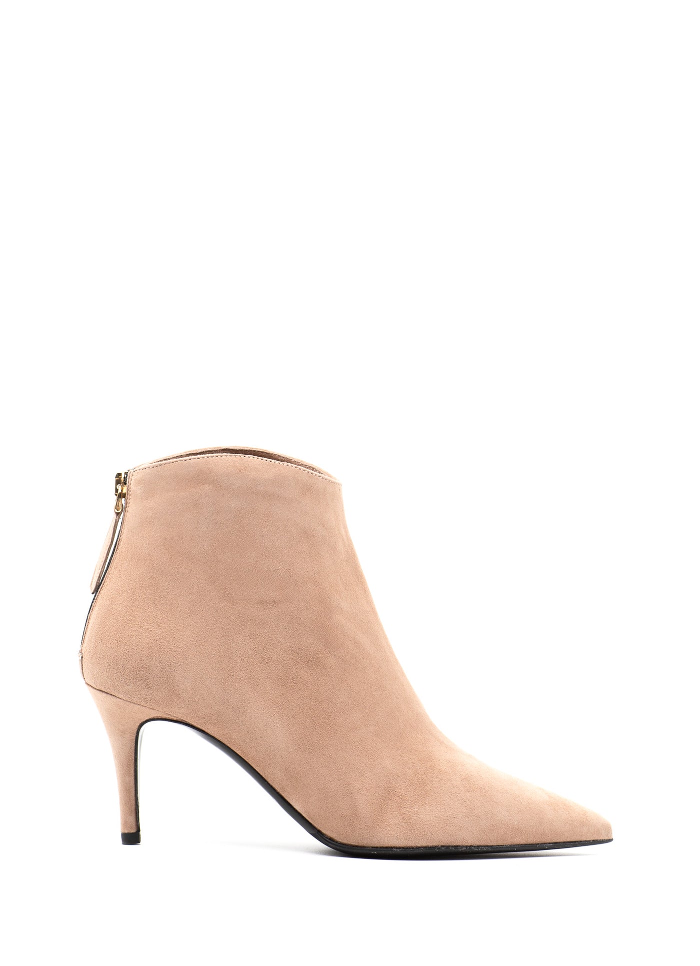 Curved Cuff Ankle Boots
