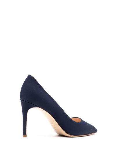 Navy Grosgrain Pumps