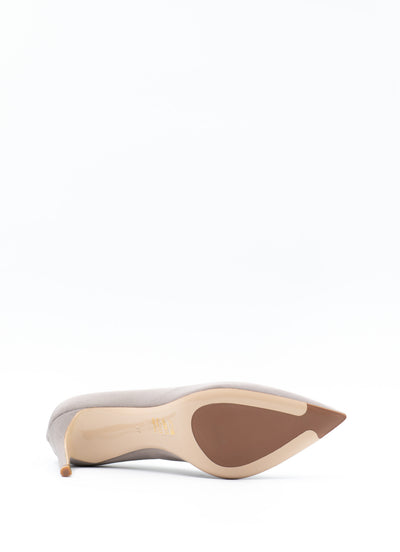 Grosgrain pumps in grey