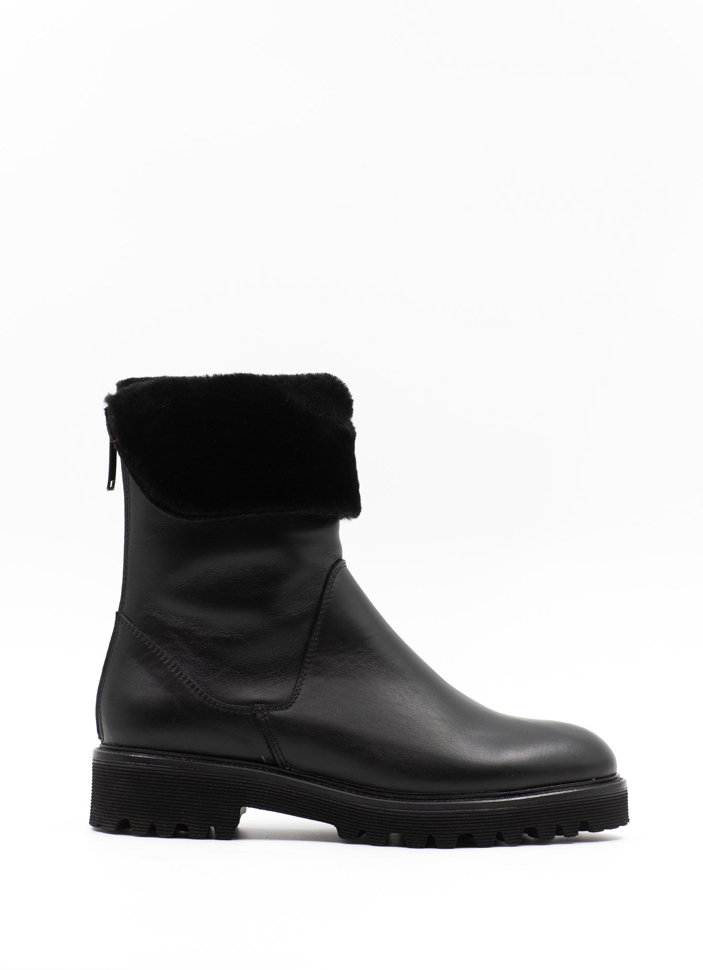 Gia Fold Over Shearling-Lined Boots