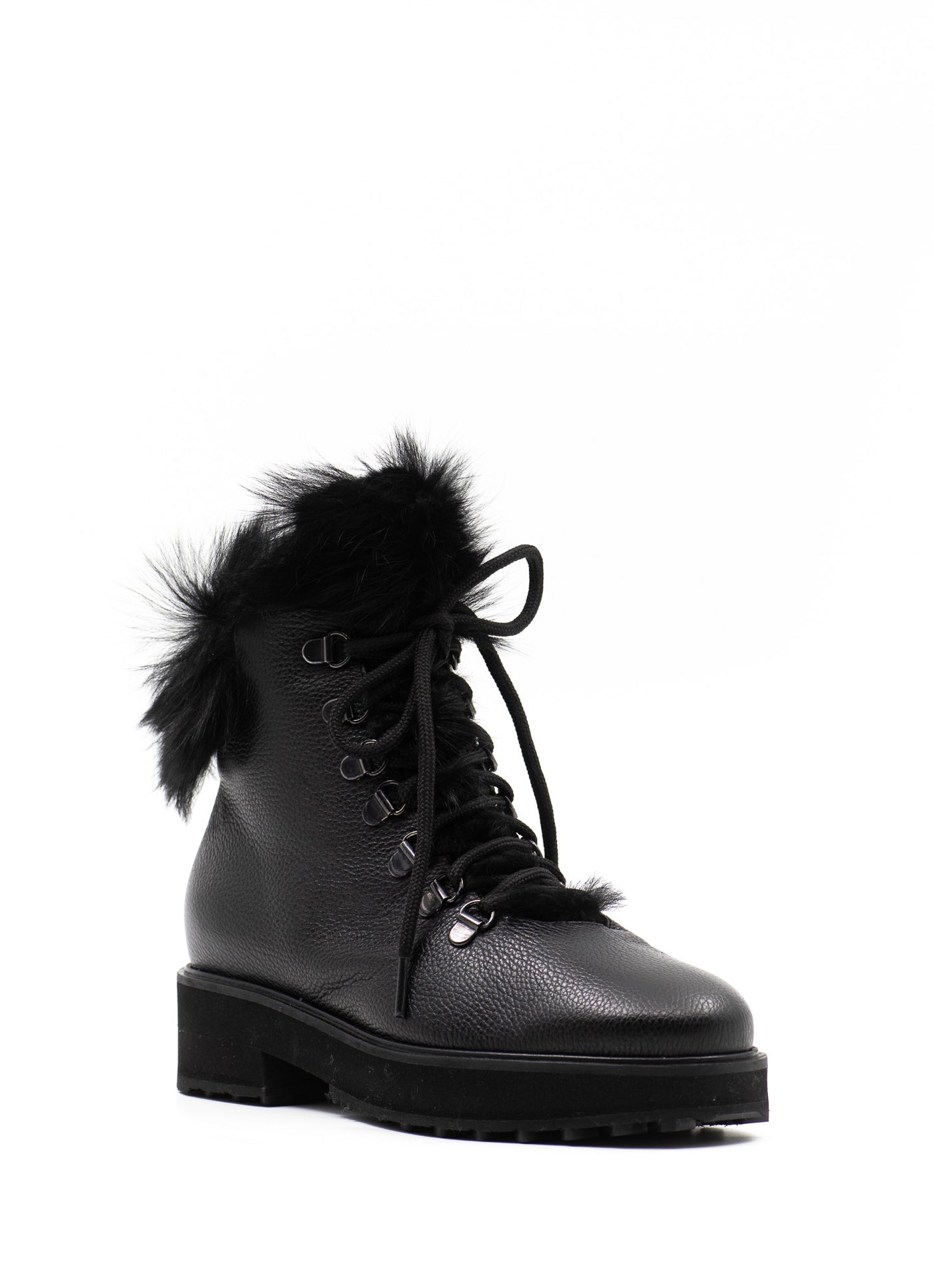 Shearling-Lined Hiking Boots