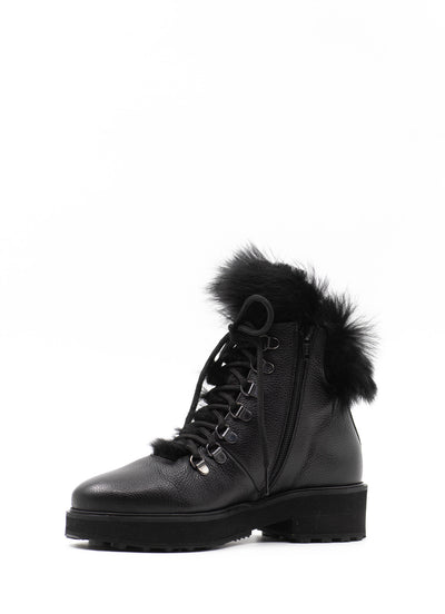 Shearling-Lined Hiking Boots