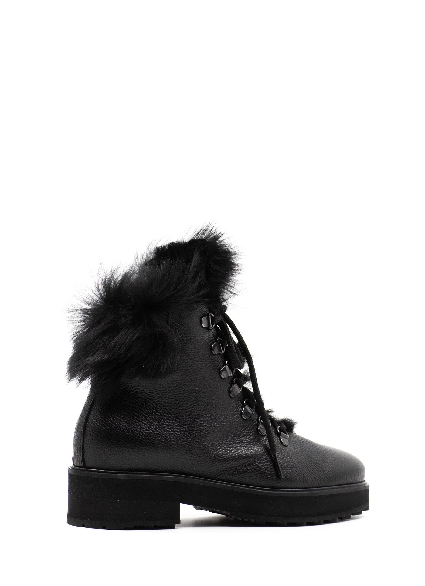 Shearling-Lined Hiking Boots
