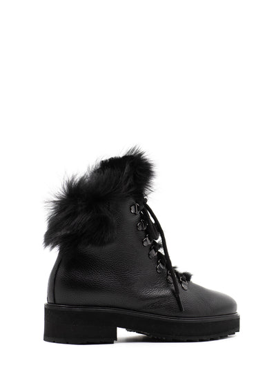 Shearling-Lined Hiking Boots