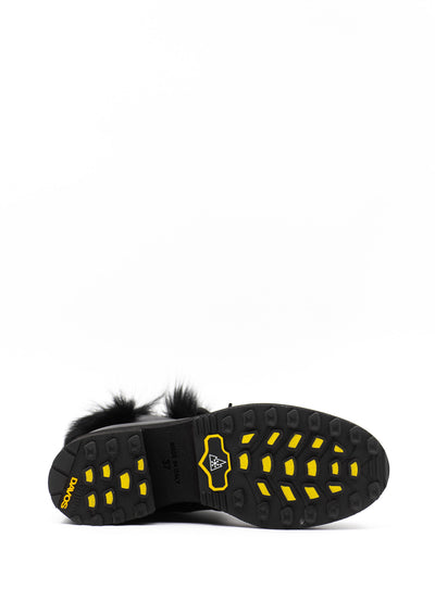 Shearling-Lined Hiking Boots