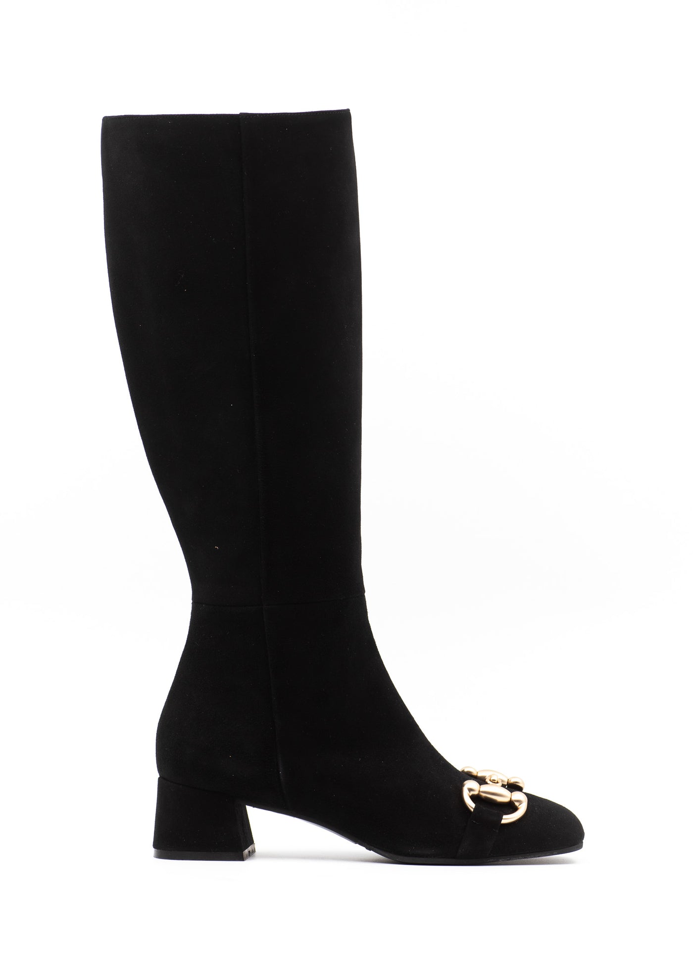 Laura Black Suede Boots