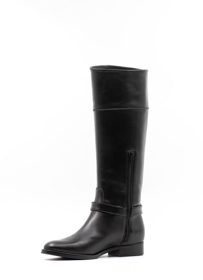 Embellished Black Riding Boots