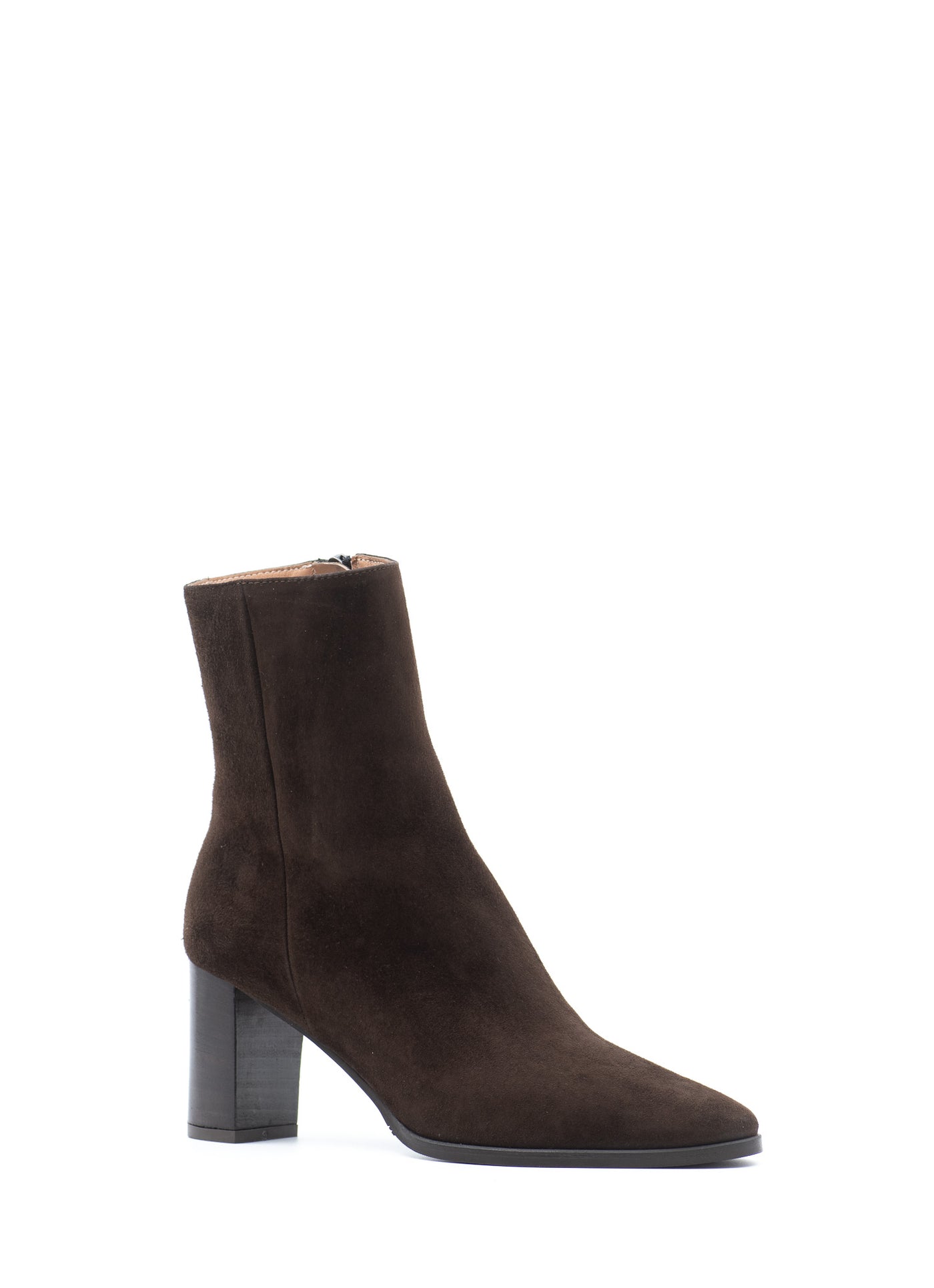 The Sara Ankle Boots in Brown Suede