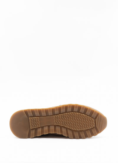 Runner in brown suede