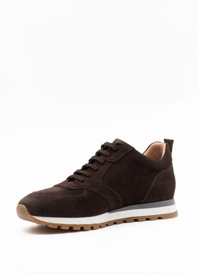 Runner in brown suede