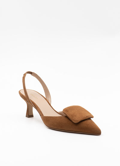 Rosie slingback sandal in cognac