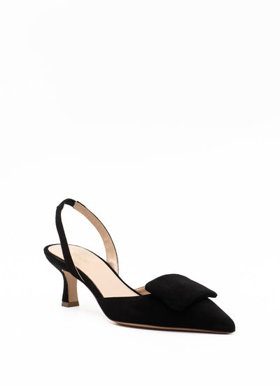 Rosie slingback sandal in black suede