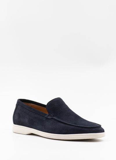 Summer loafer in navy suede
