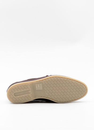 Pelago boat shoes in burgundy leather