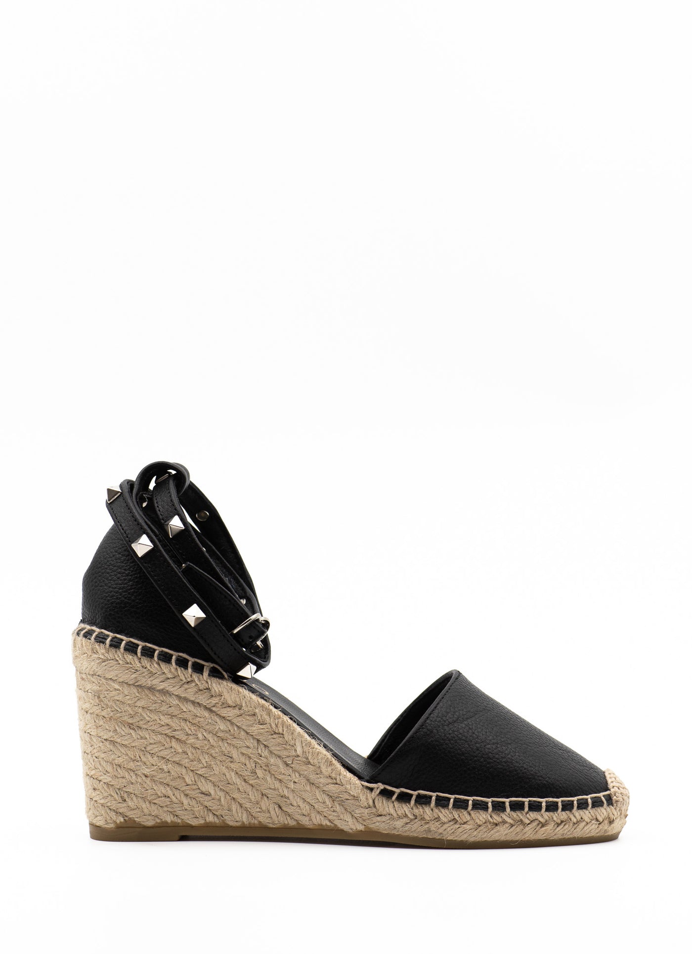 The 'Palma' wedge espadrilles in black