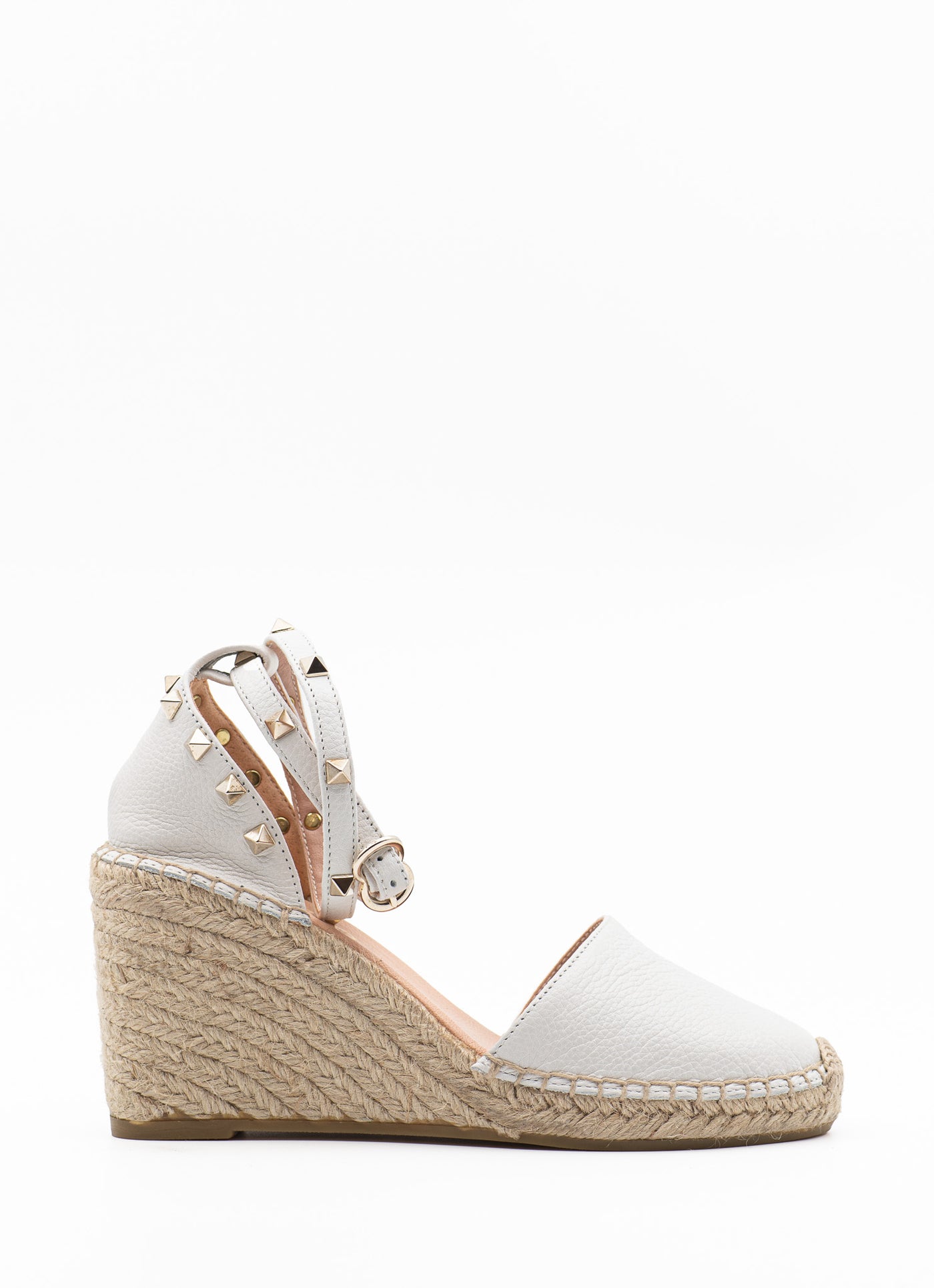 The 'Palma' wedge espadrilles in white