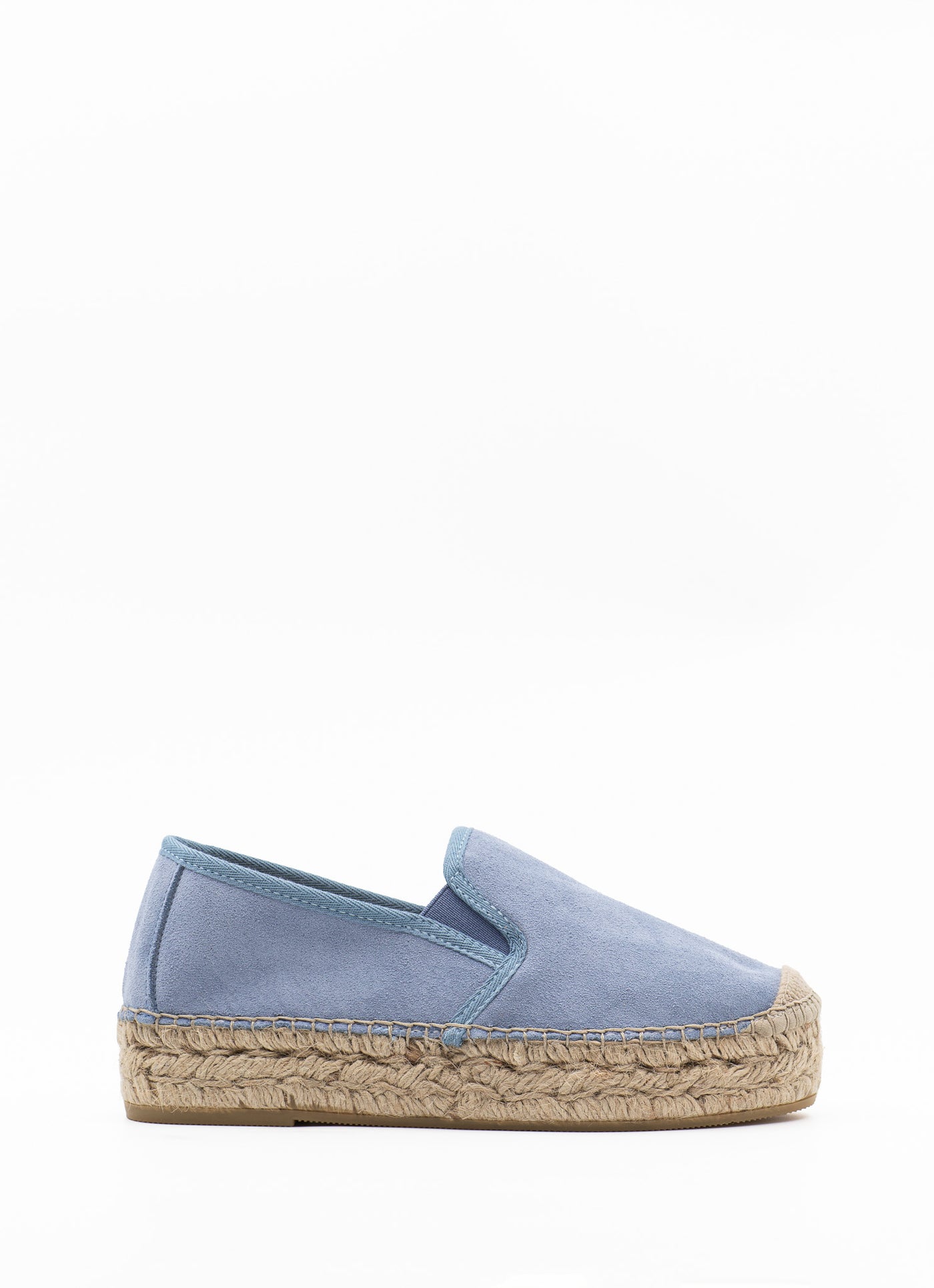 Espadrilles in blue suede