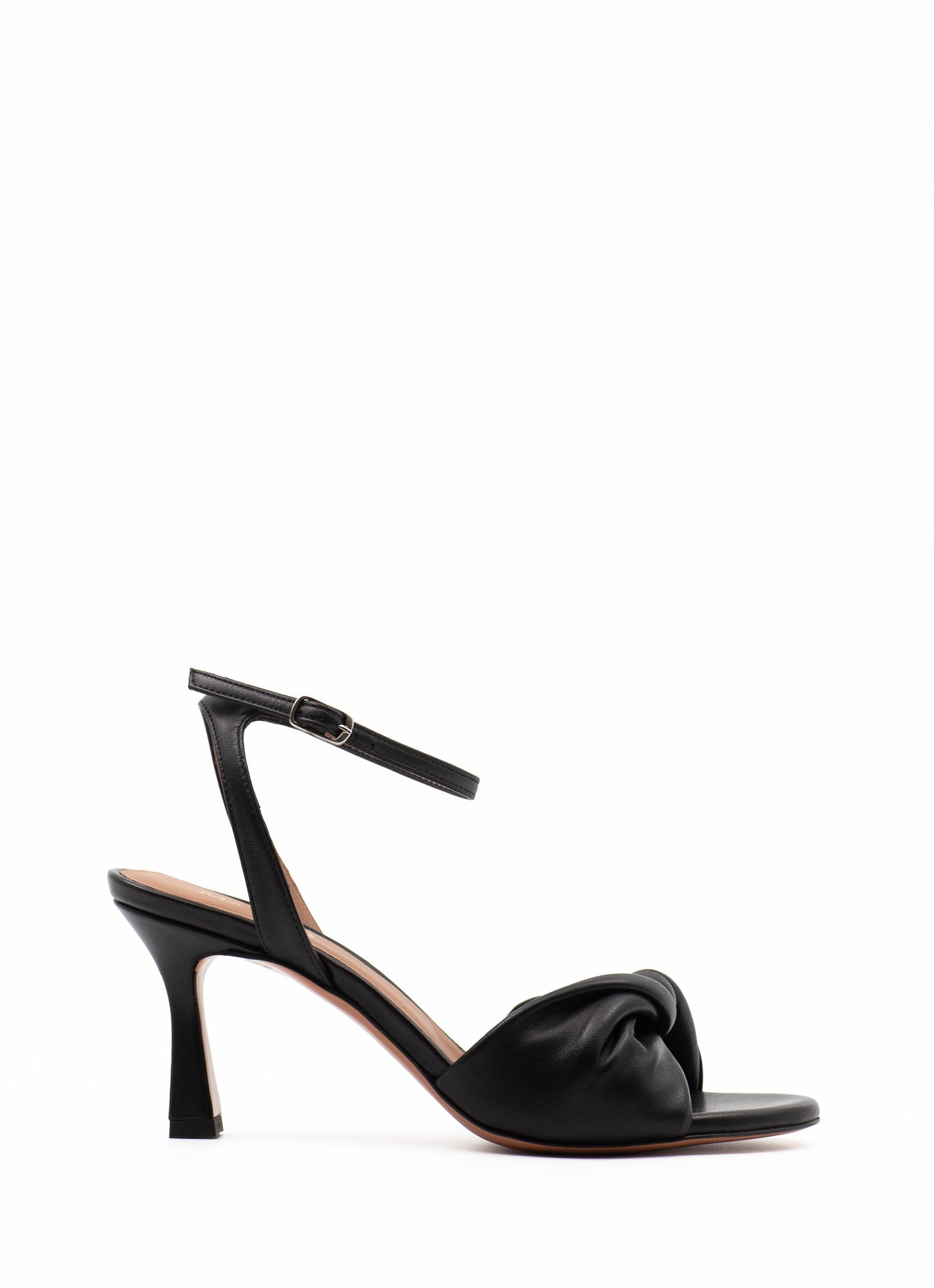 Mini Knot in black leather