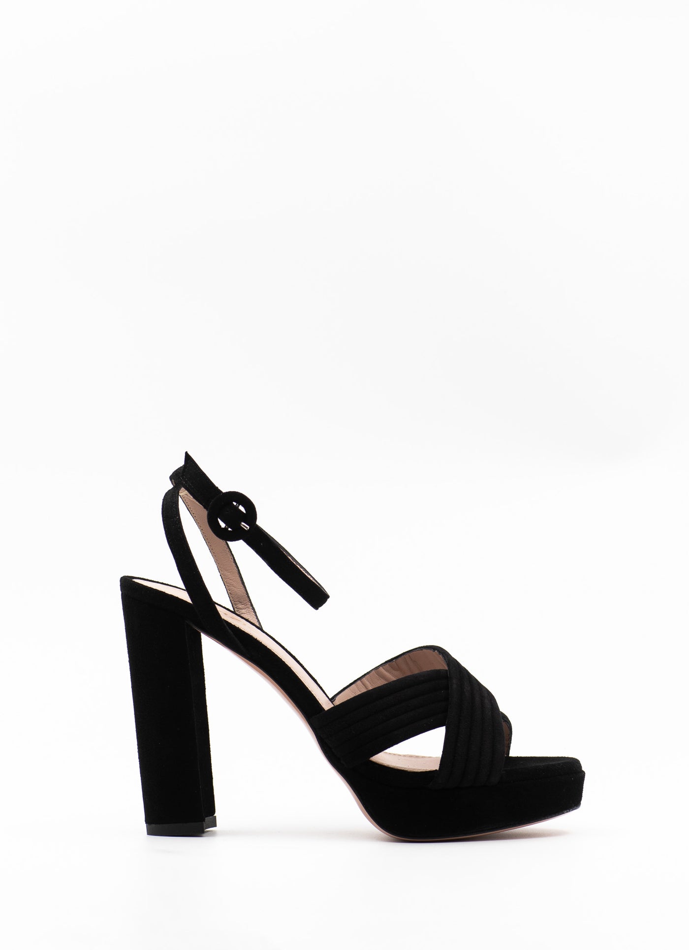 Diane Sandals in Black Suede
