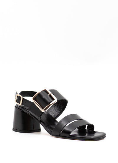 Black heeled sandal